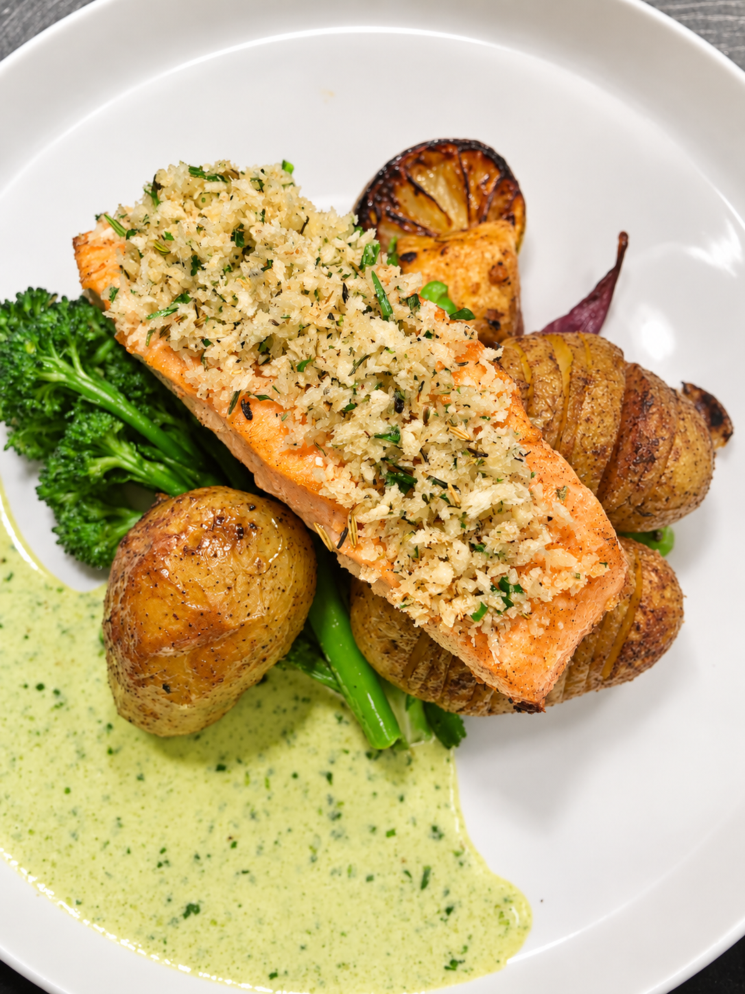 Herb Crusted Salmon — Autumn Menu
