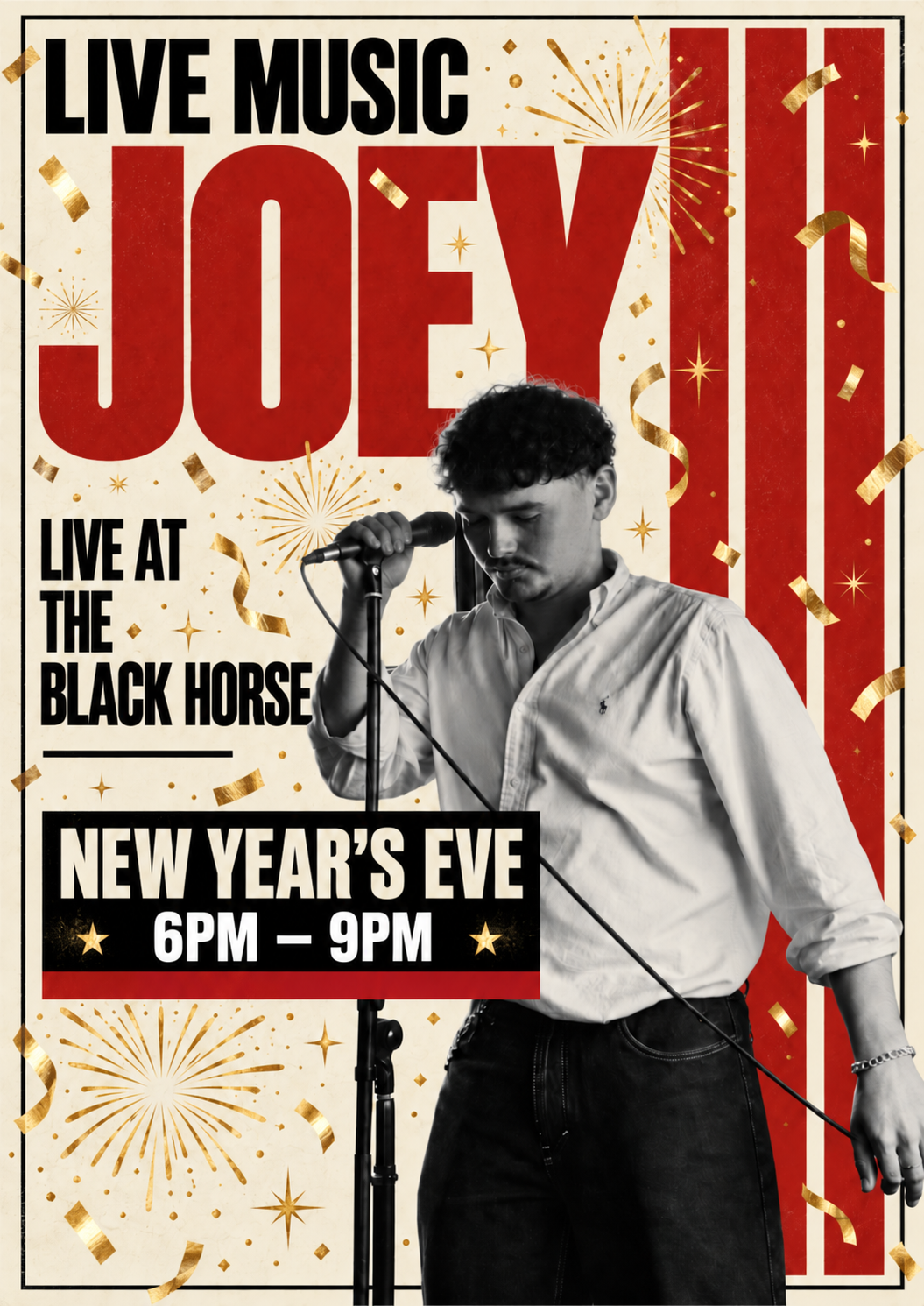 Live Music with Joey - New Year's Eve!