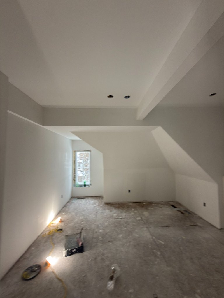 Bathroom renovation with modern vanity