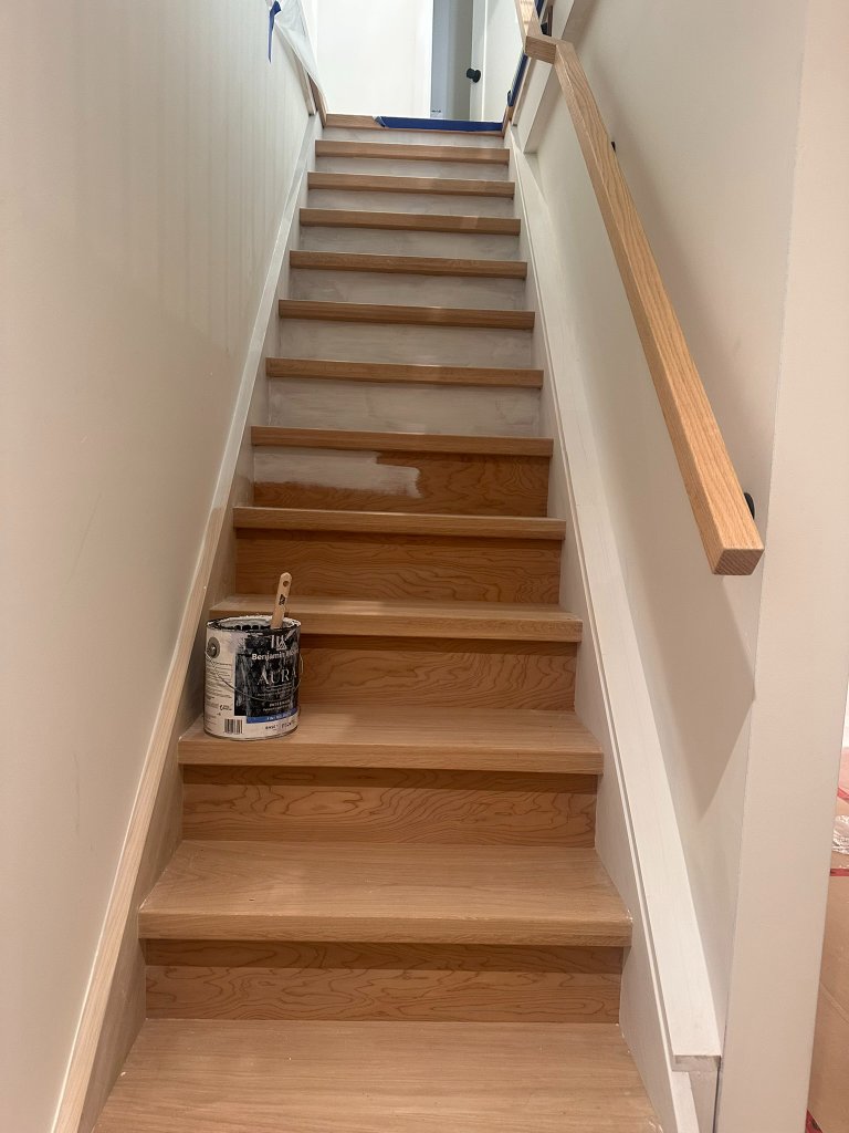 Professional painting services in progress