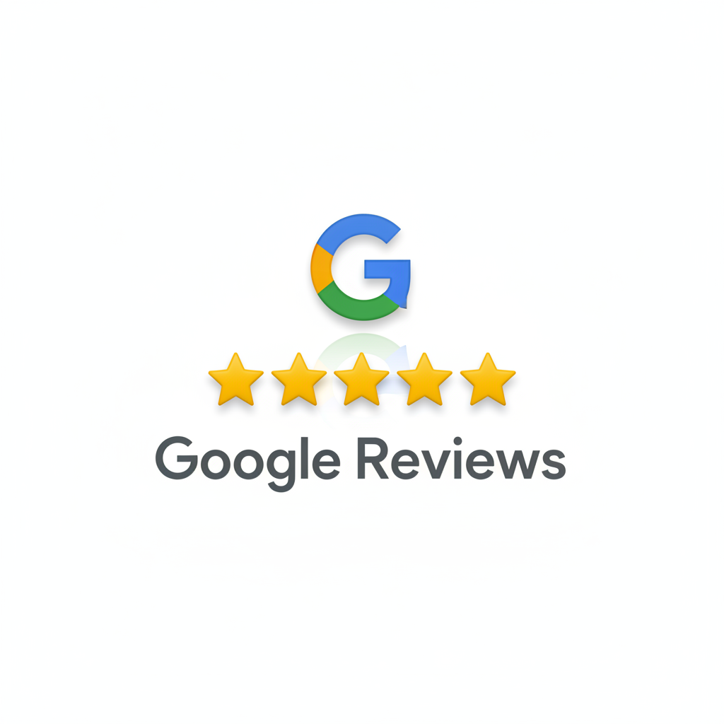Google Reviews 5-star rated badge