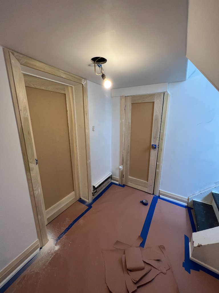 Staircase painting and trim work