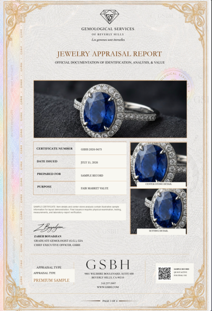 Kashmir Sapphire Ring