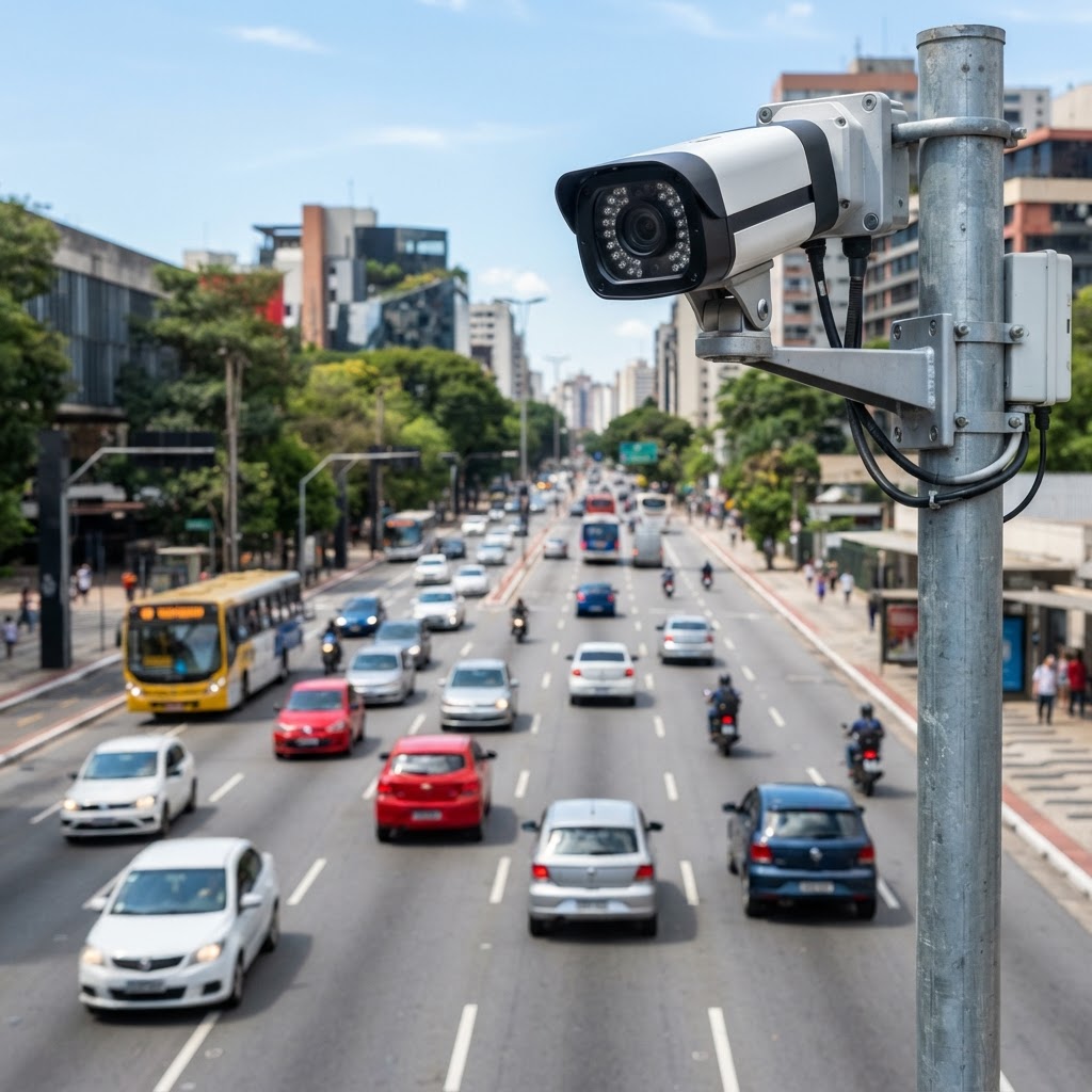 Atenção: câmera de videomonitoramento pode gerar multa