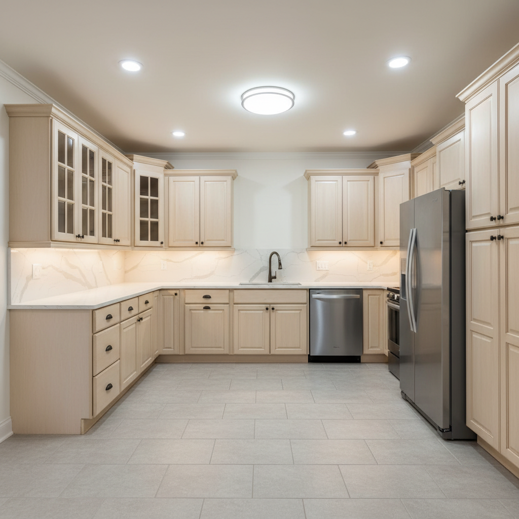 Fully restored dry kitchen