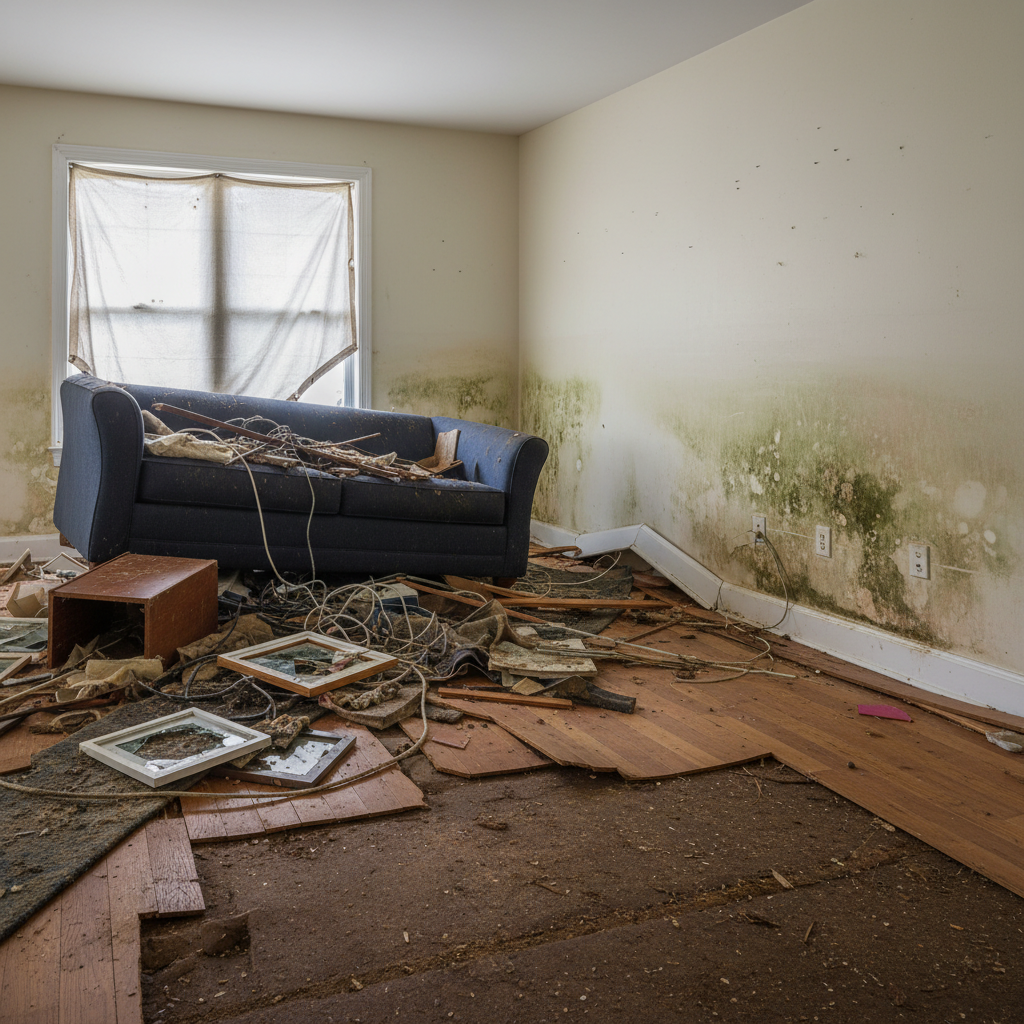 Before — Post-Hurricane Crawl Space Recovery in New Smyrna Beach, FL