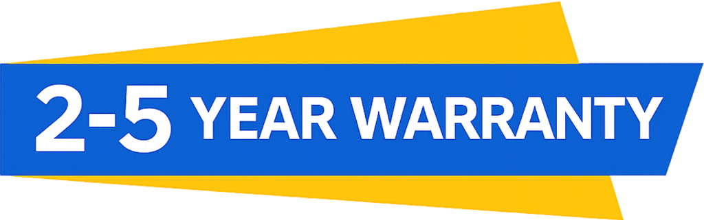 2-5 Year Warranty