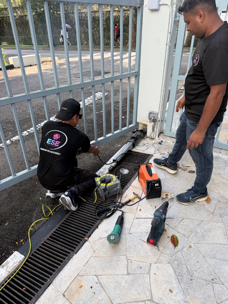 Replacement of Whole Swing Gate Motor System — Motor Unit and Components On Site