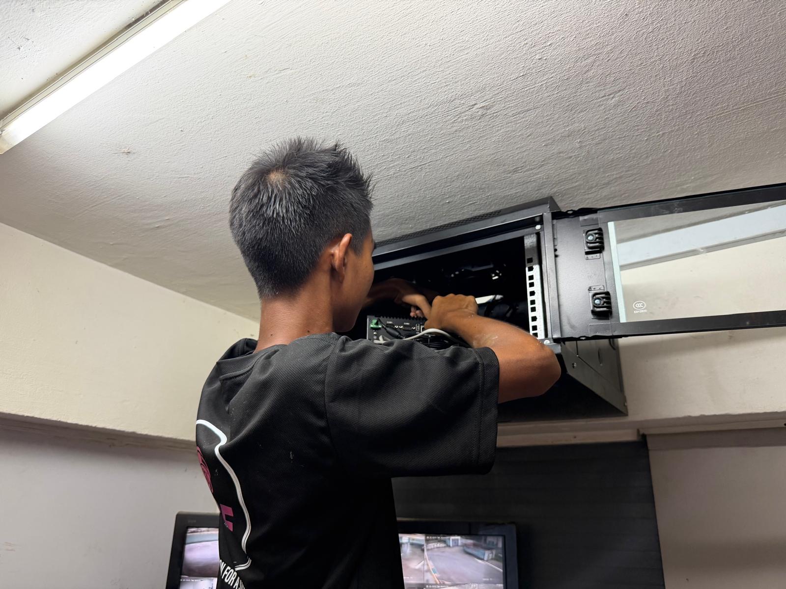Liberty Warehouse Integrated Security & Automation — Networking Rack Installation