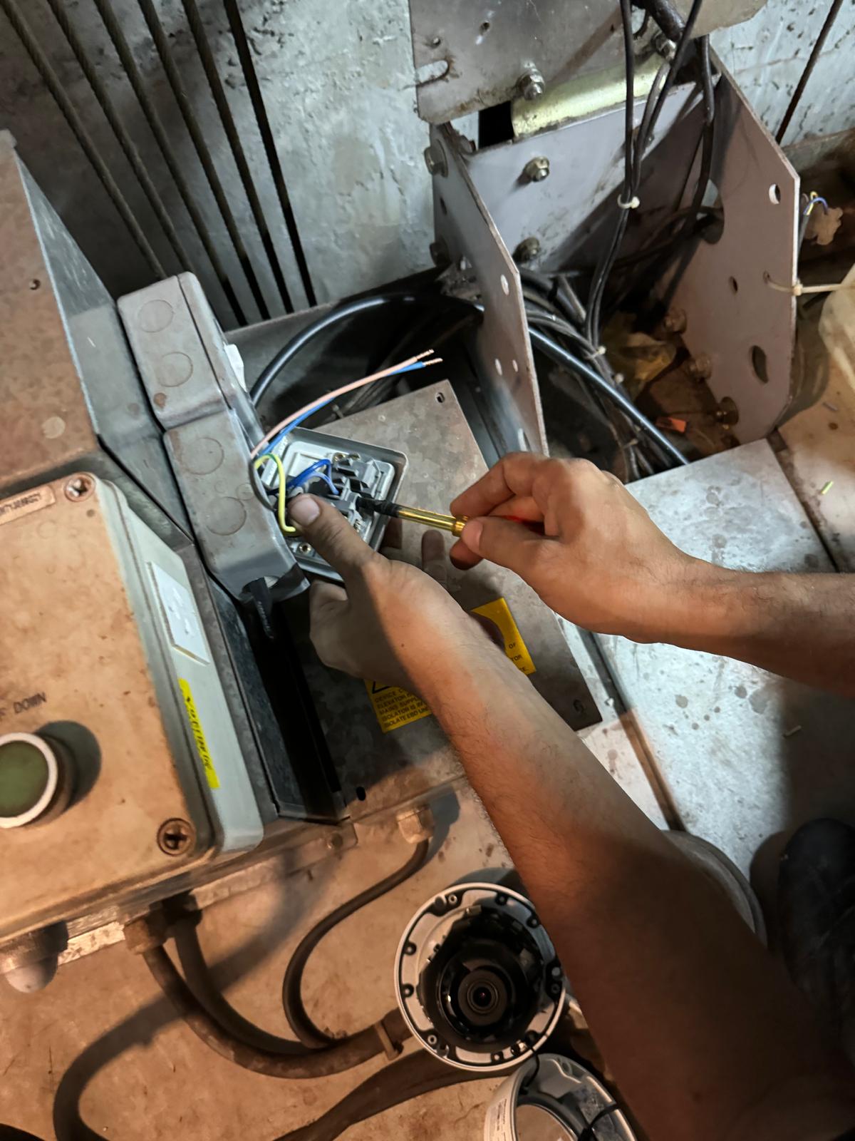 Installation of CCTV System for Lifts — Electrical Termination