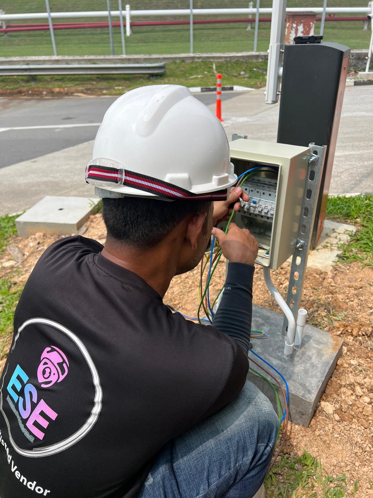 Woodlands Connection Integrated Security & Electrical Systems — LPR Pedestal Wiring