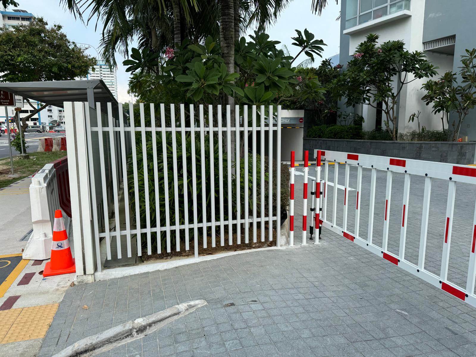 Parc Seabreeze Condo Integrated Security & Vehicle Access — Vehicle Barrier Gate at Driveway