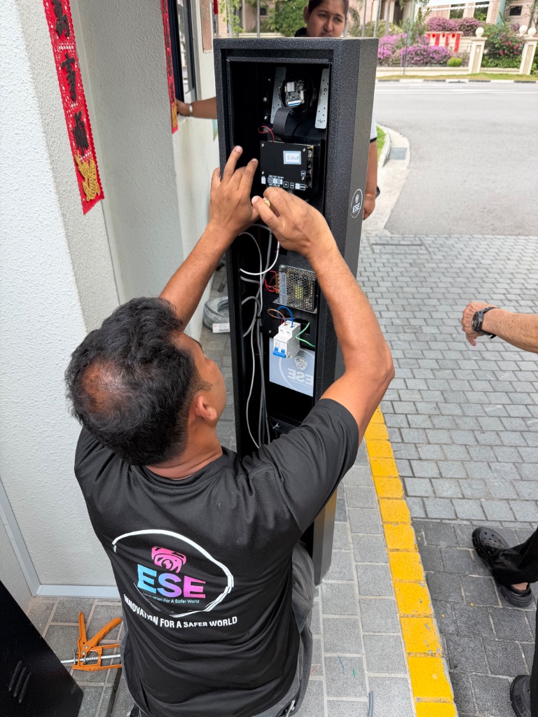 Supply and Install LPR System for Visitor, Resident and Exit Lanes — LPR Pedestal Wiring