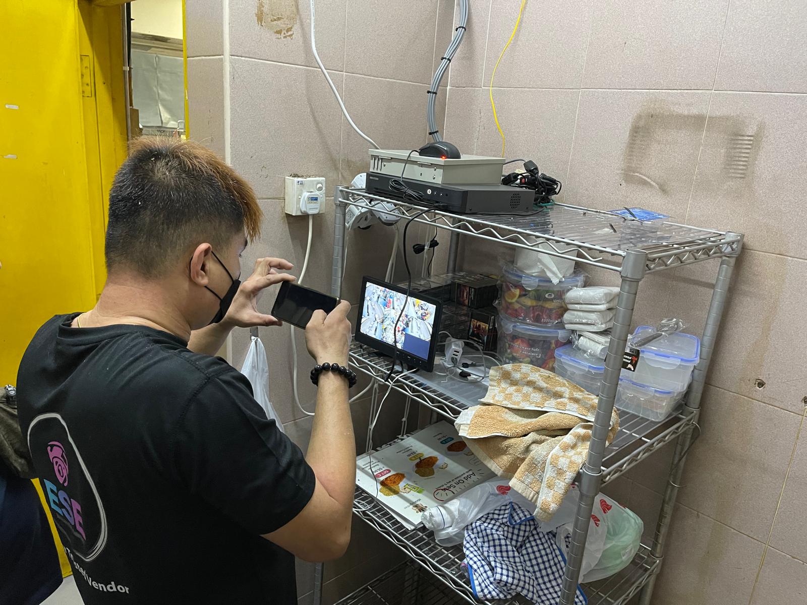 Roxy Square Coffee Shop Electrical Works & CCTV System — Live View Verification