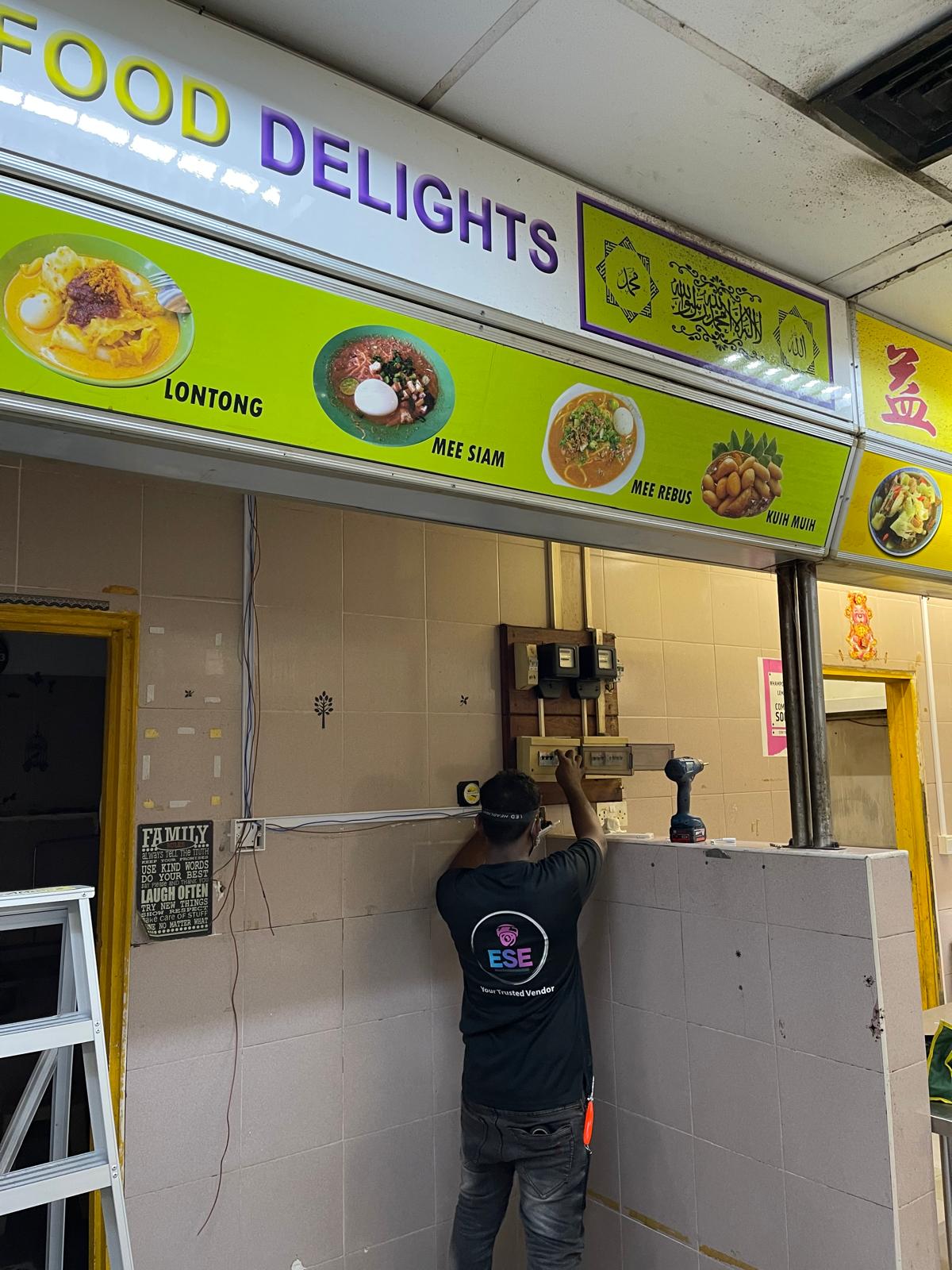 Roxy Square Coffee Shop Electrical Works & CCTV System — Electrical Meter Panel Installation