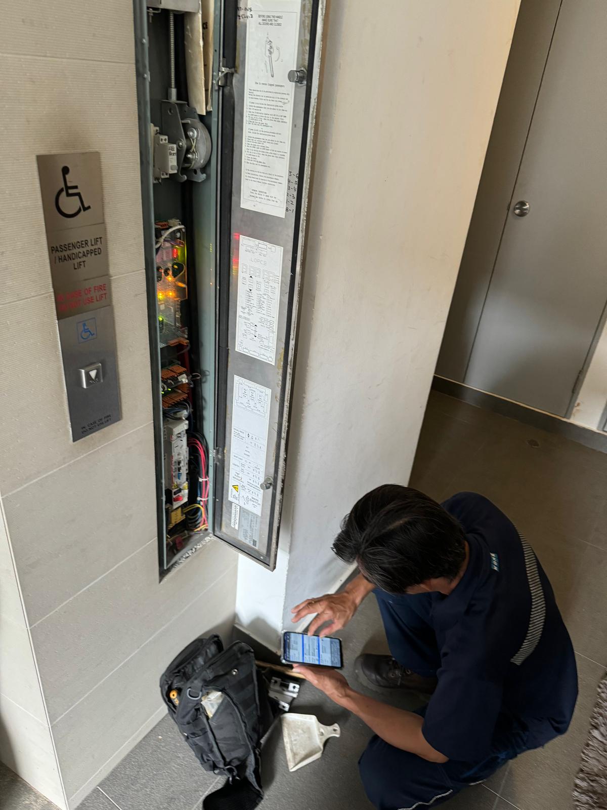 Installation of CCTV System for Lifts — Lift Controller Inspection