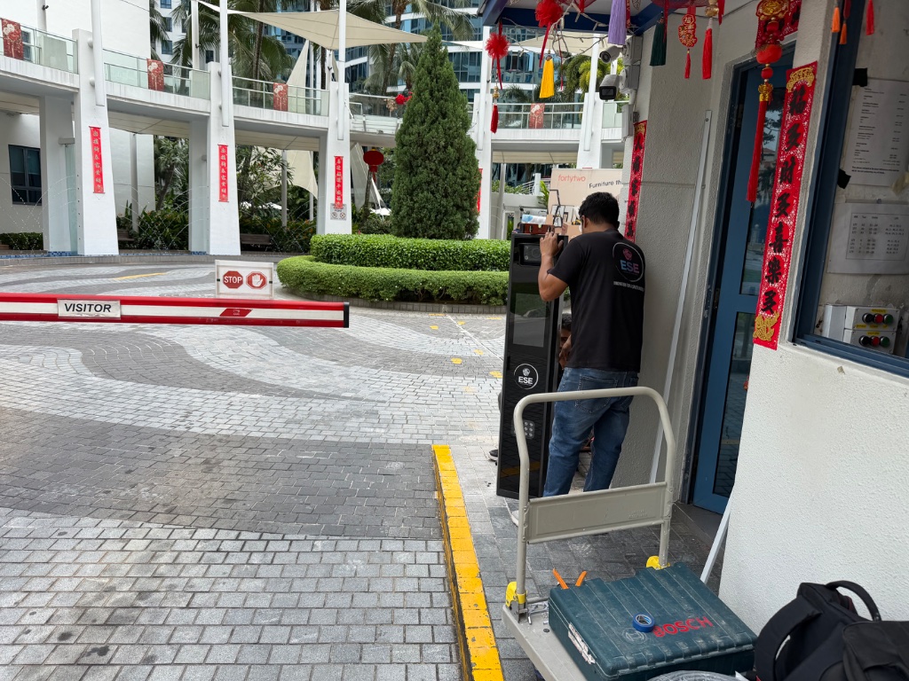 Supply and Install LPR System for Visitor, Resident and Exit Lanes — LPR Installation at Gatehouse