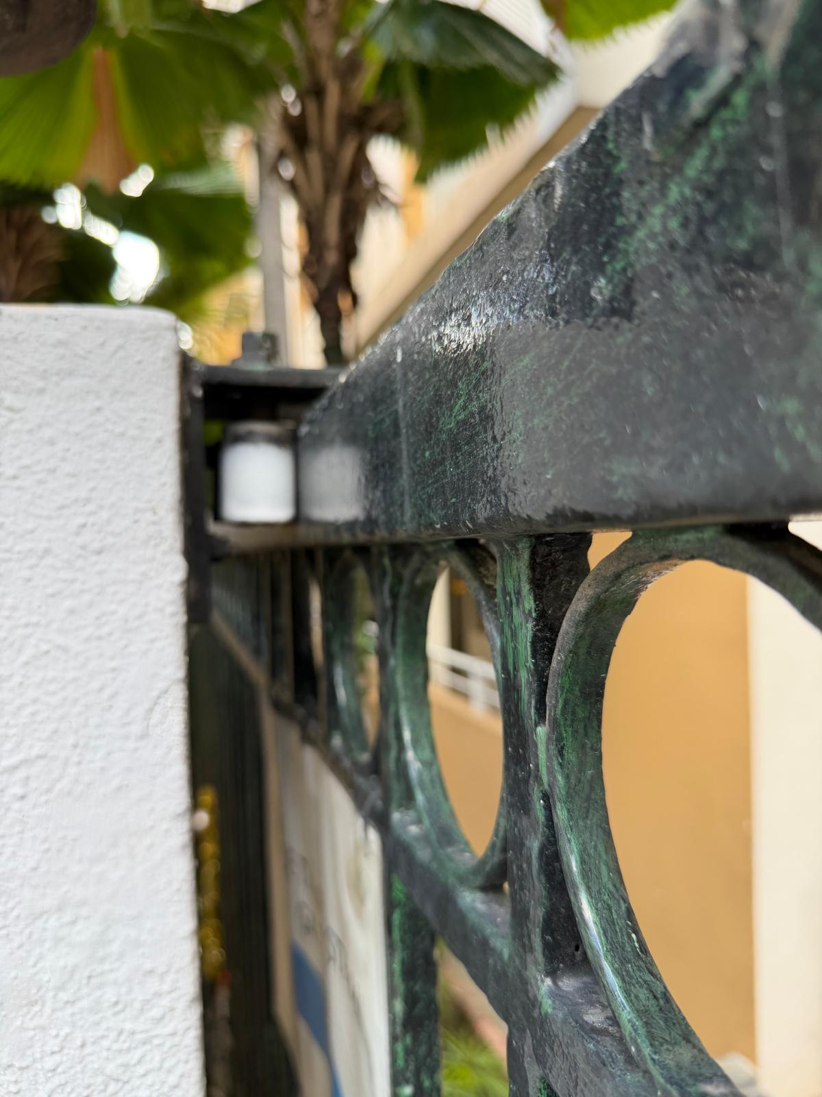 Sliding Gate Track, Gear Track, Roller & Motor System Replacement — Gate Frame Mounting Detail