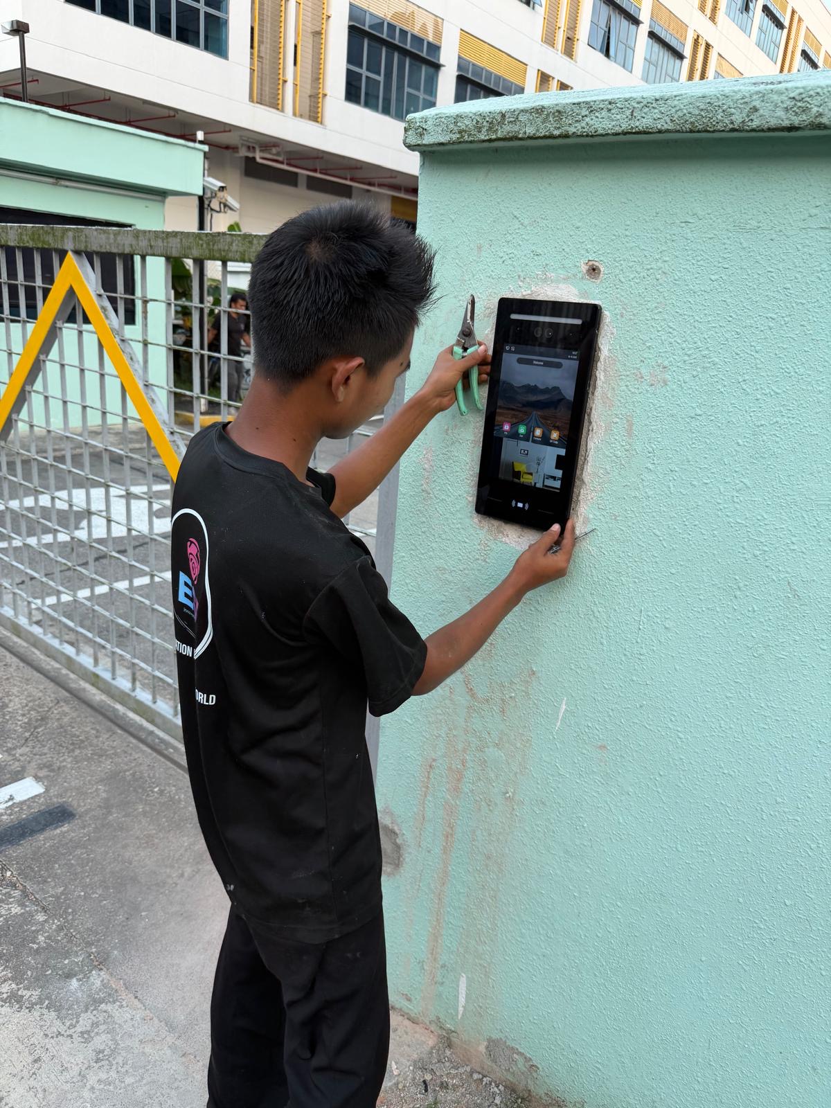Liberty Warehouse Integrated Security & Automation — Access Control Terminal Installation