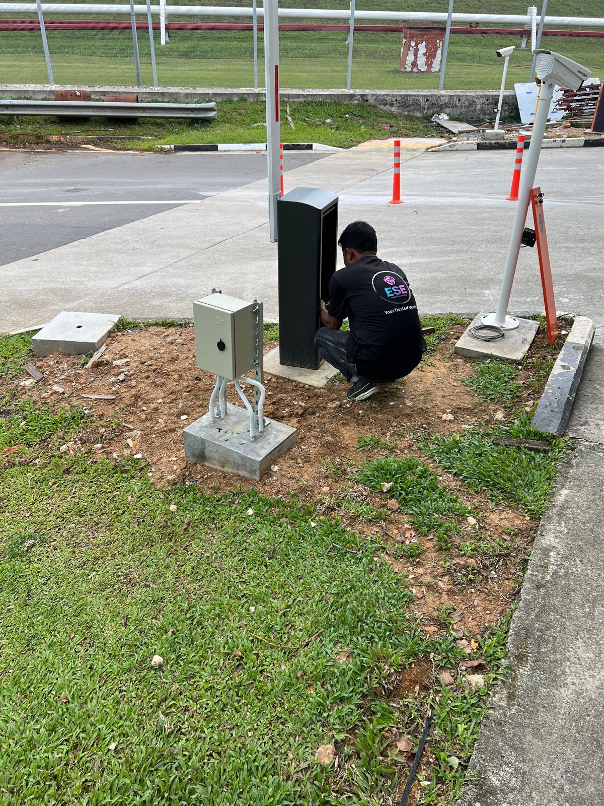 Woodlands Connection Integrated Security & Electrical Systems — Gantry Barrier Terminal Wiring