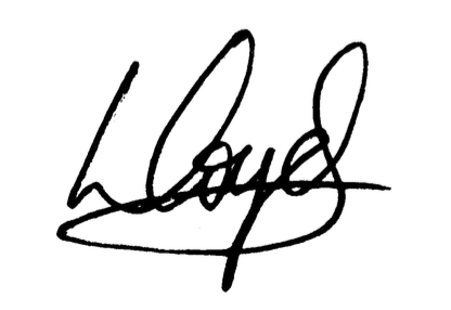 Lloyd Evans signature