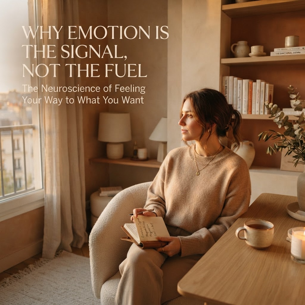 Why Emotion Is the Signal, Not the Fuel: The Neuroscience of Feeling Your Way to What You Want
