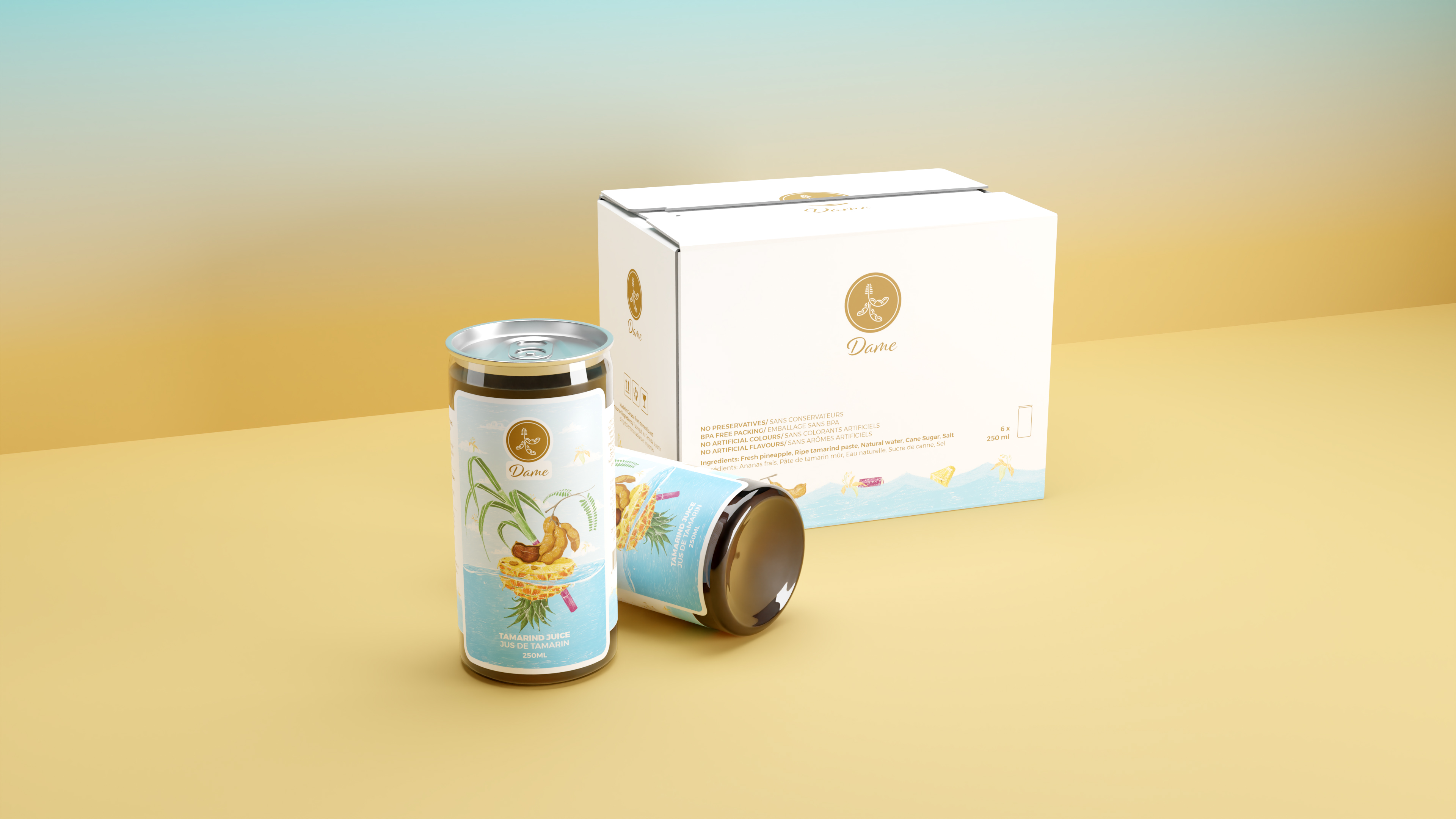 Lon và hộp Nước Đá Me