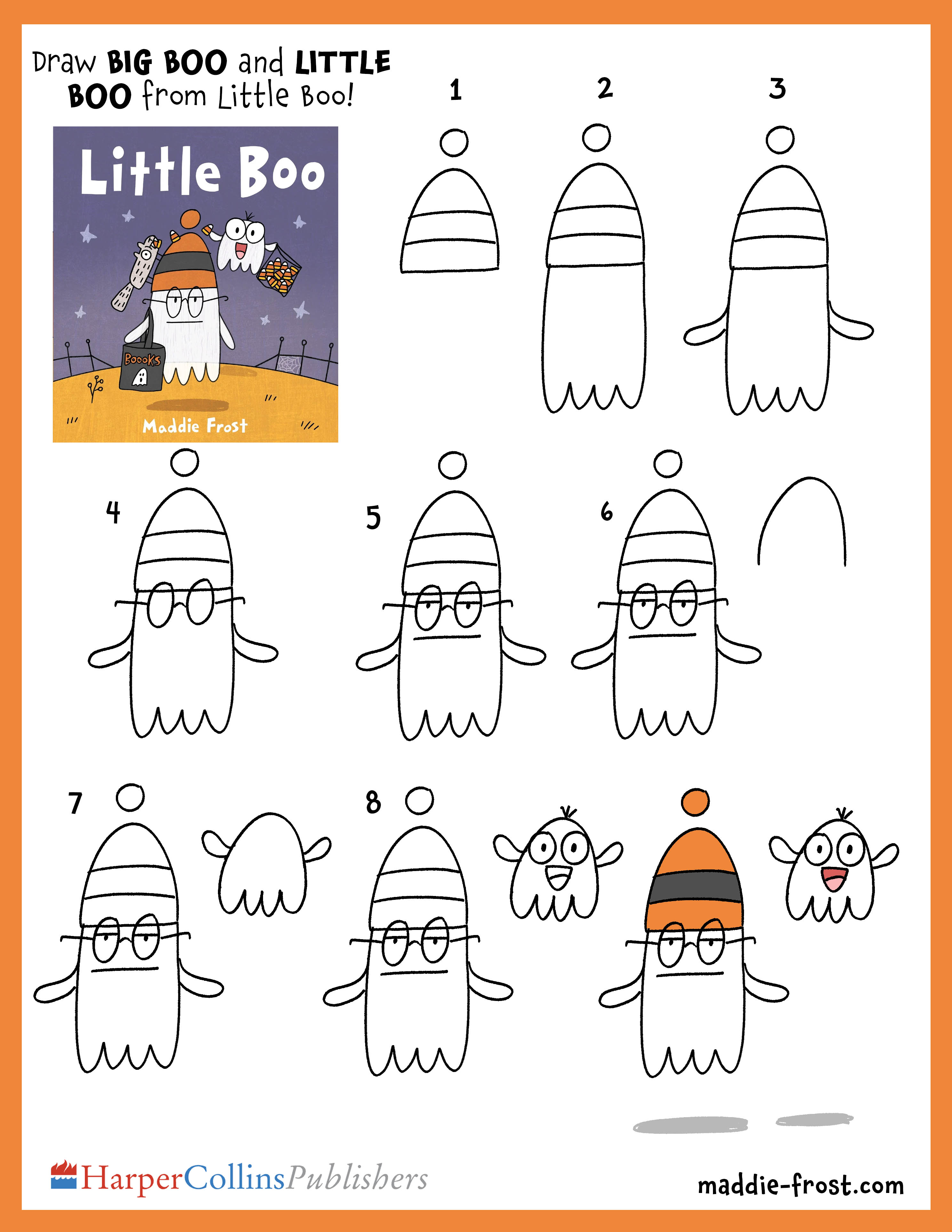 How to Draw Big Boo and Little Boo
