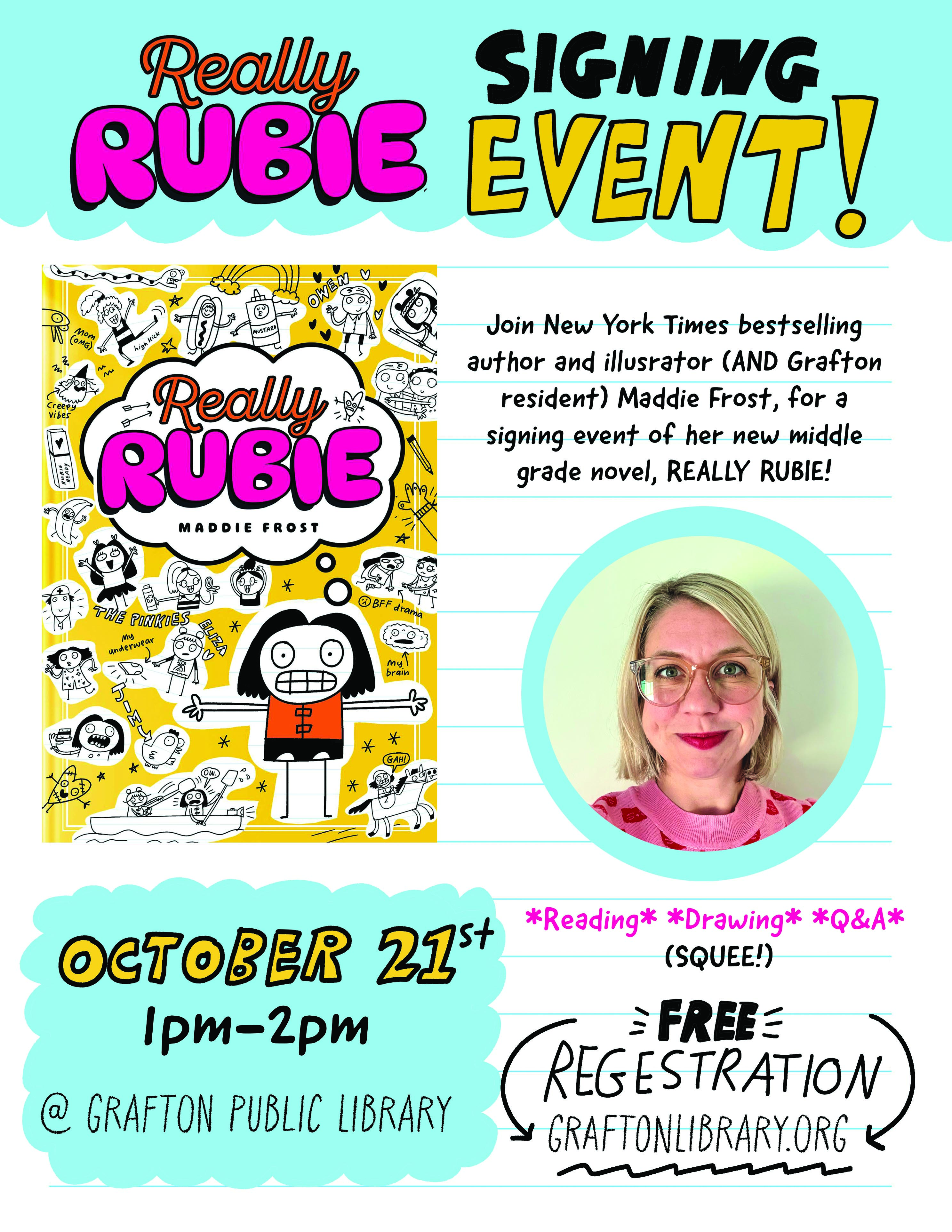 Really Rubie Signing Event at Grafton Public Library