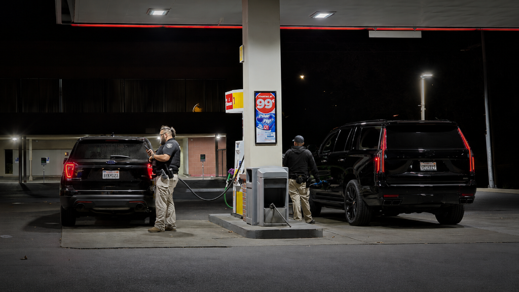 GPI SRT officers establishing secure perimeter at Sacramento commercial property incident