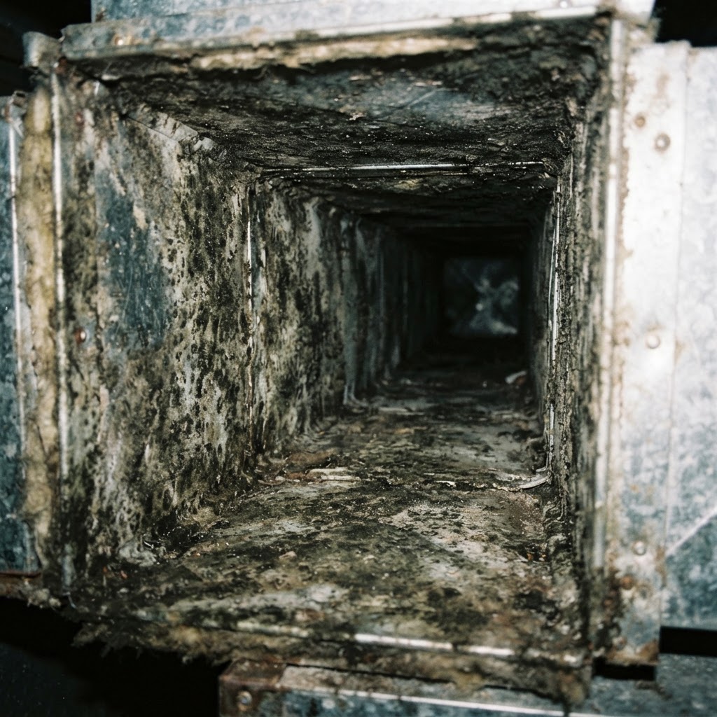 Before - Commercial HVAC Mold Remediation - North Charleston Office
