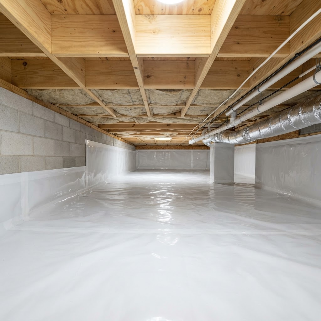 After - Crawl Space Mold Remediation - Mount Pleasant