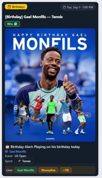 [Birthday] Gael Monfils — Tennis