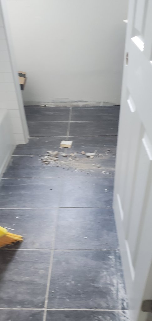 Tile Floor Dusting
