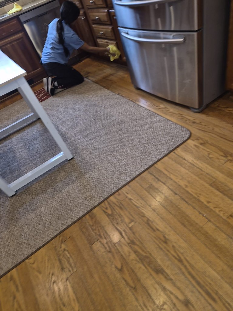 Kitchen Floor Scrubbing