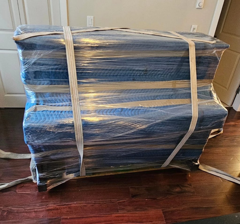 Furniture wrapped and protected