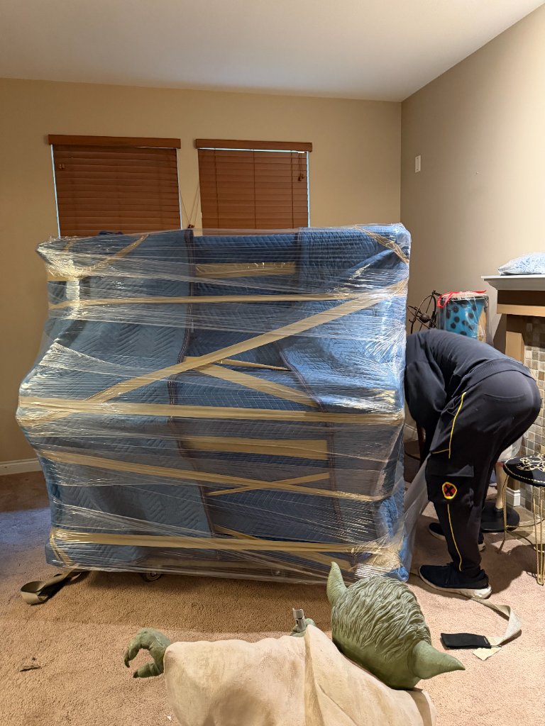 Specialty item wrapped and protected