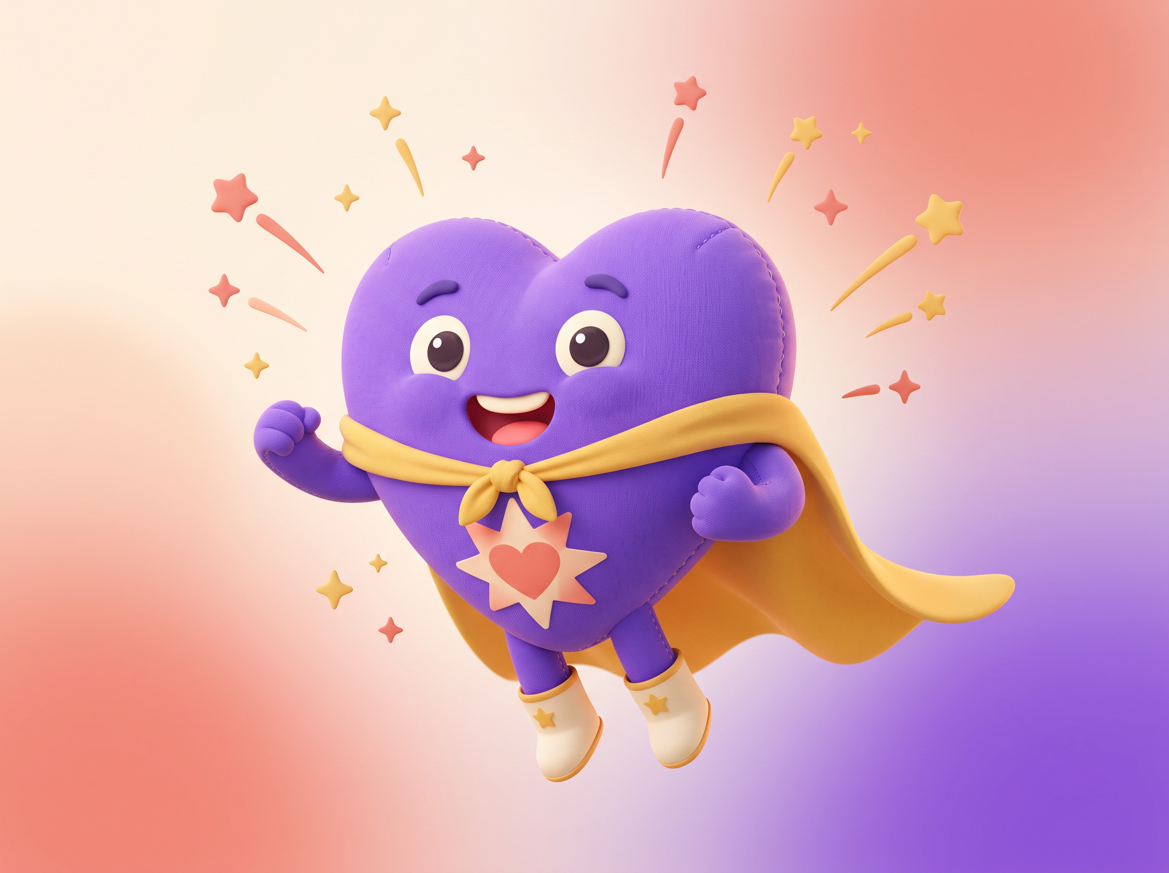 PTAHero heart mascot