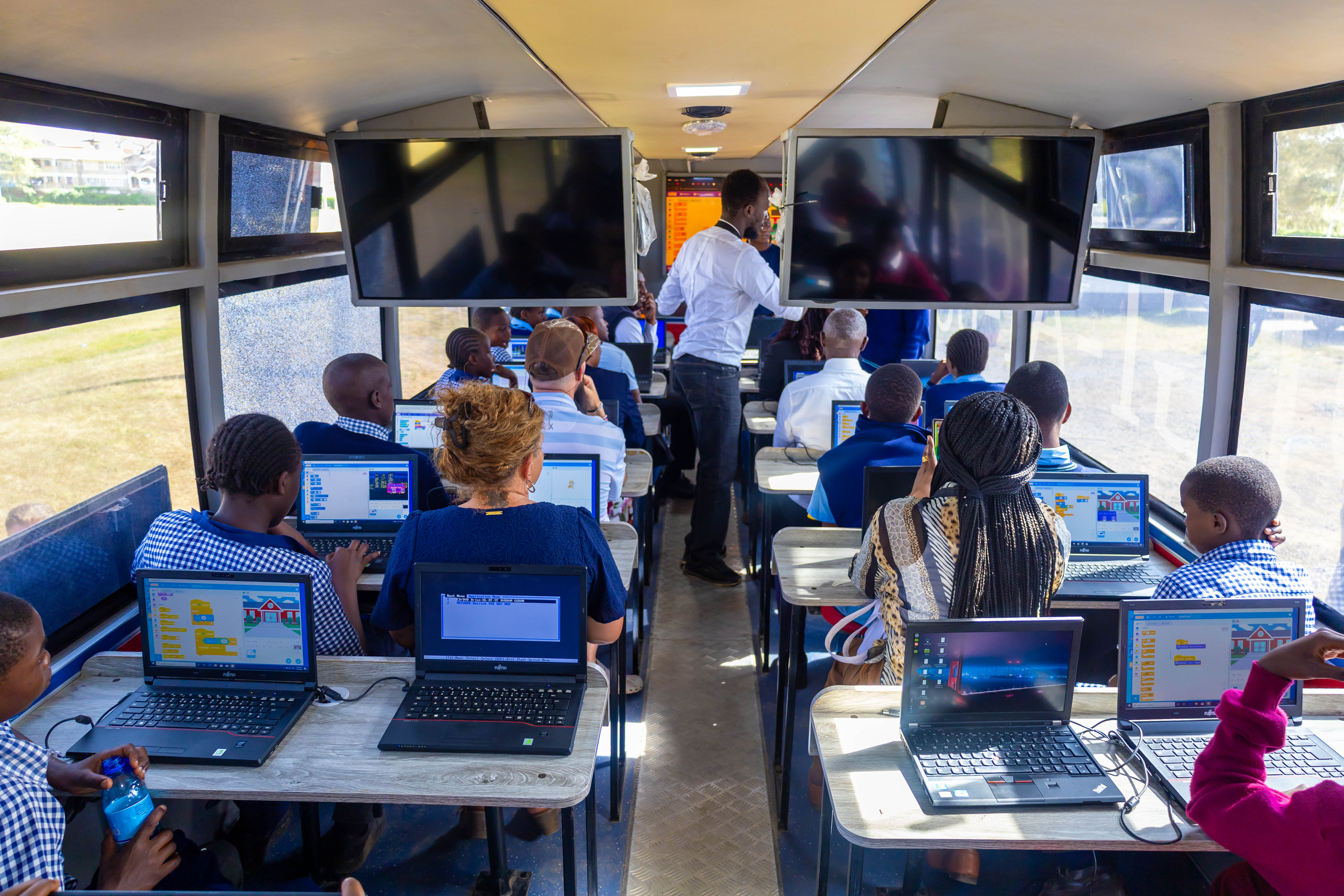 Robotics closeup at the Digi AI Bus launch