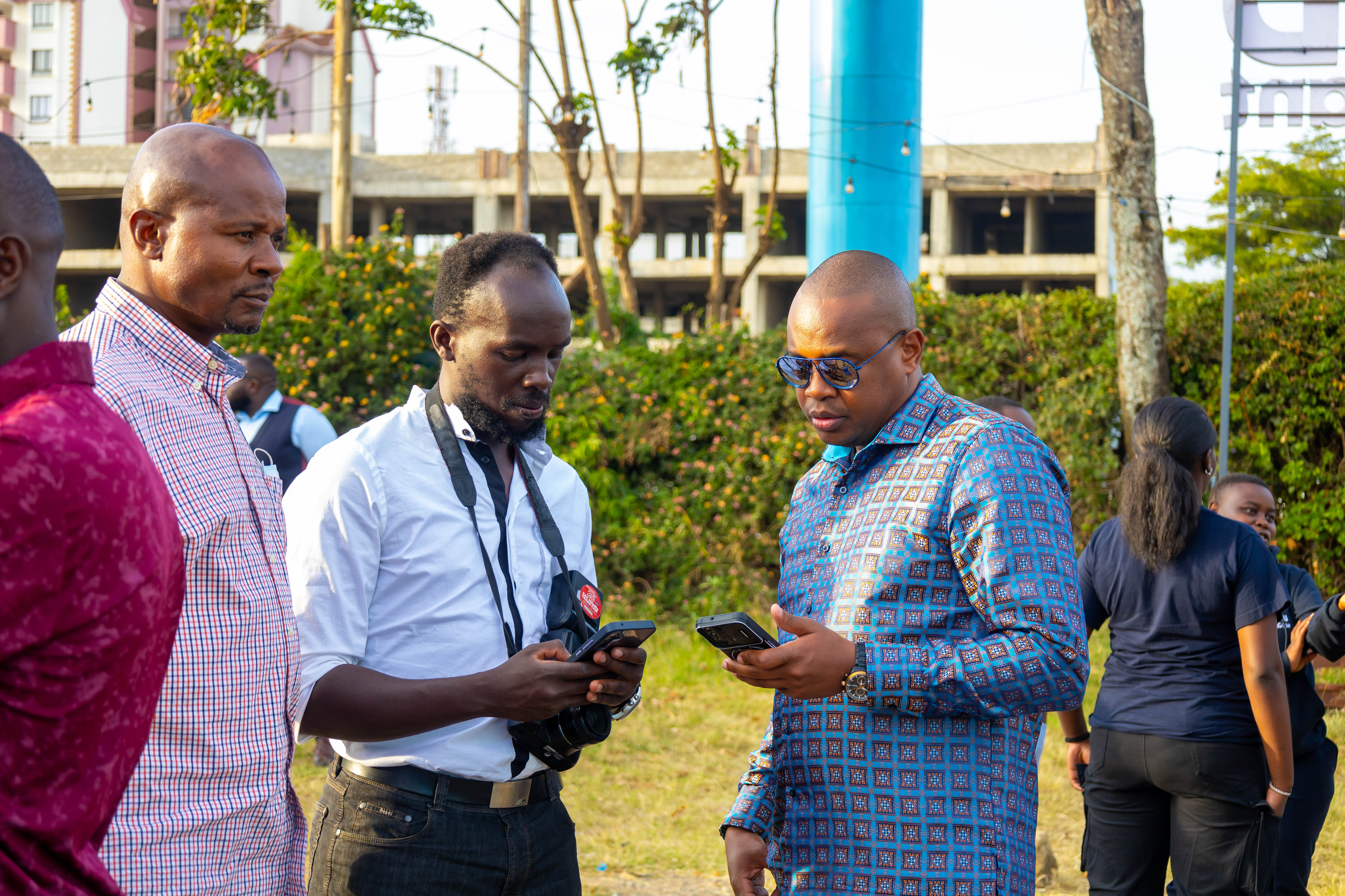 Launch event outdoor discussion