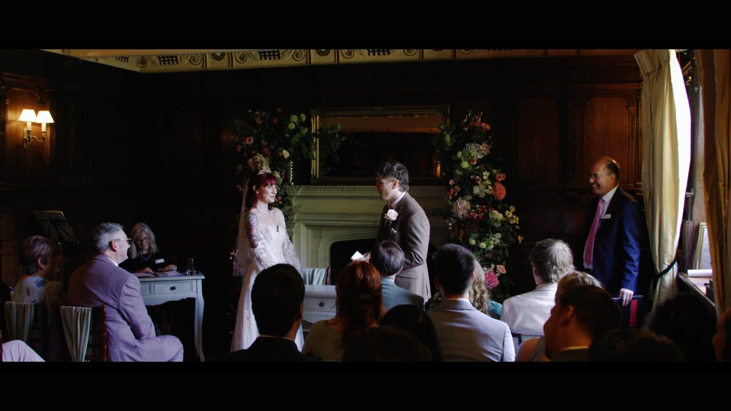Holly & Richard at the ceremony