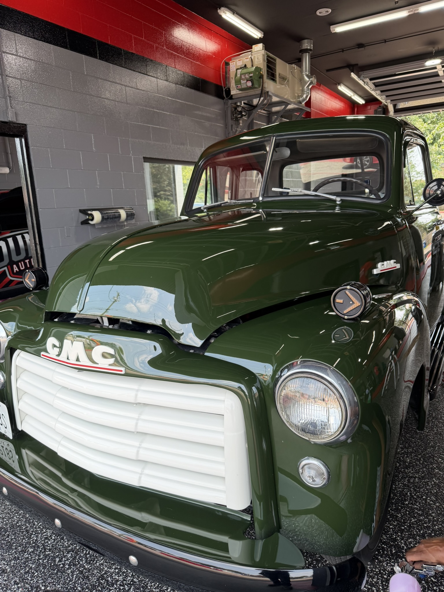Before – White Sedan (Paint Damage)