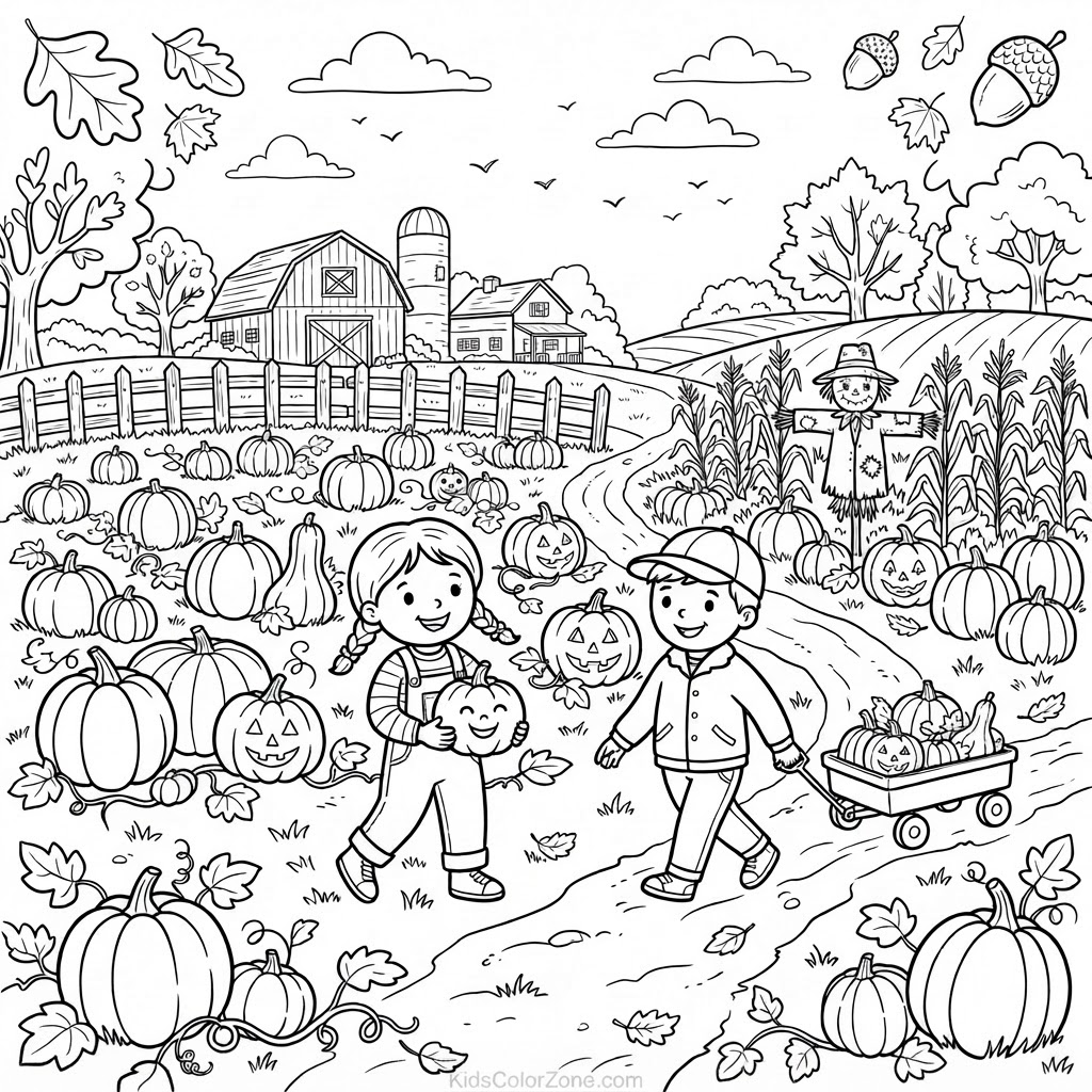 Autumn Pumpkin Patch Fun