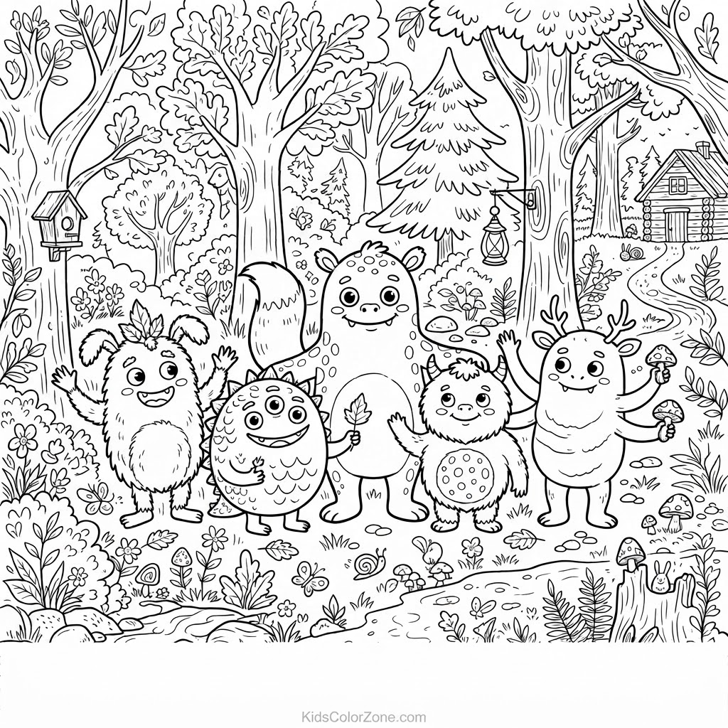 Friendly Forest Monsters Fun