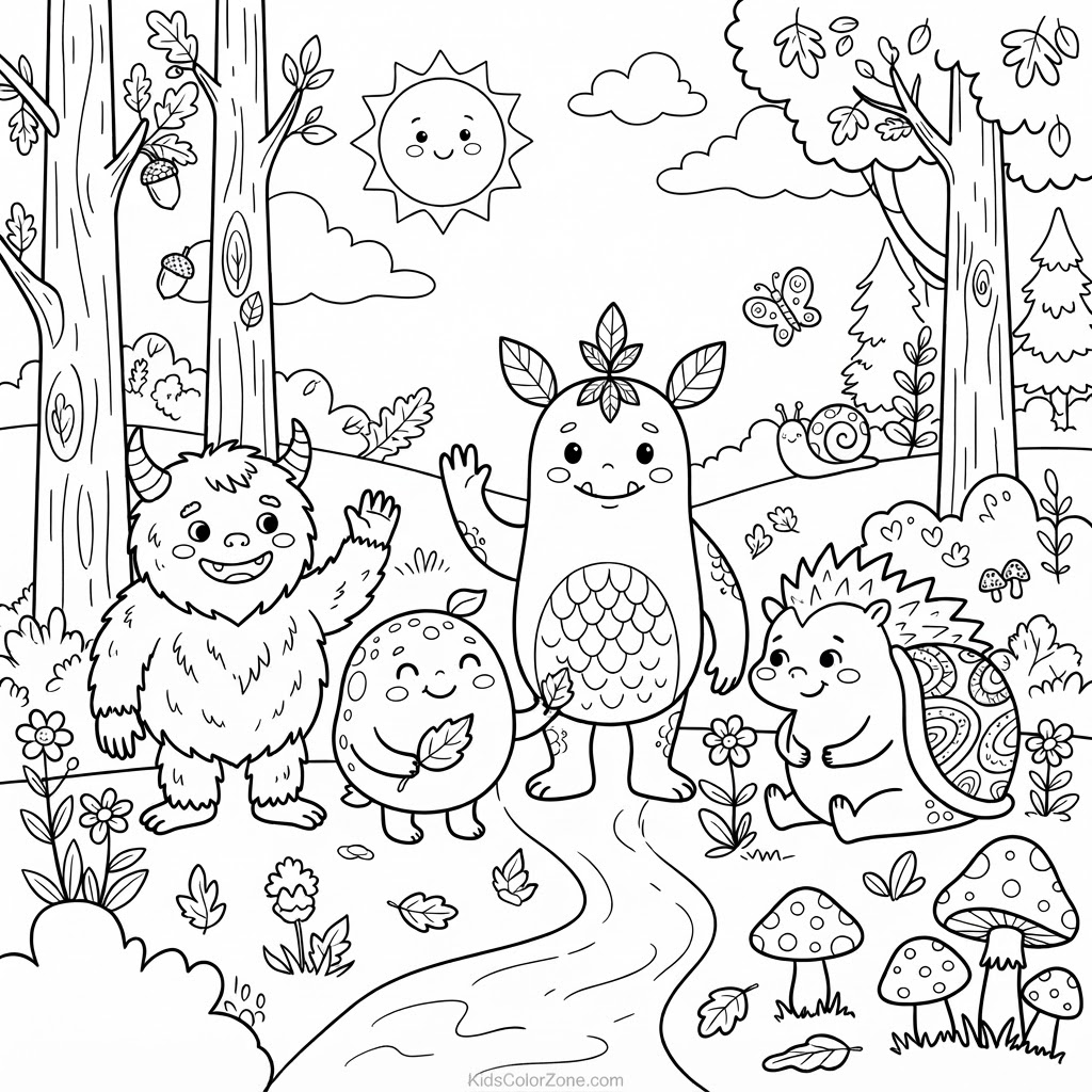 Friendly Forest Monsters Fun