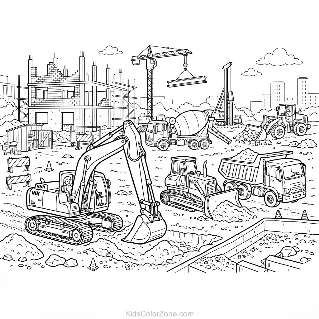Busy Builders Construction Site