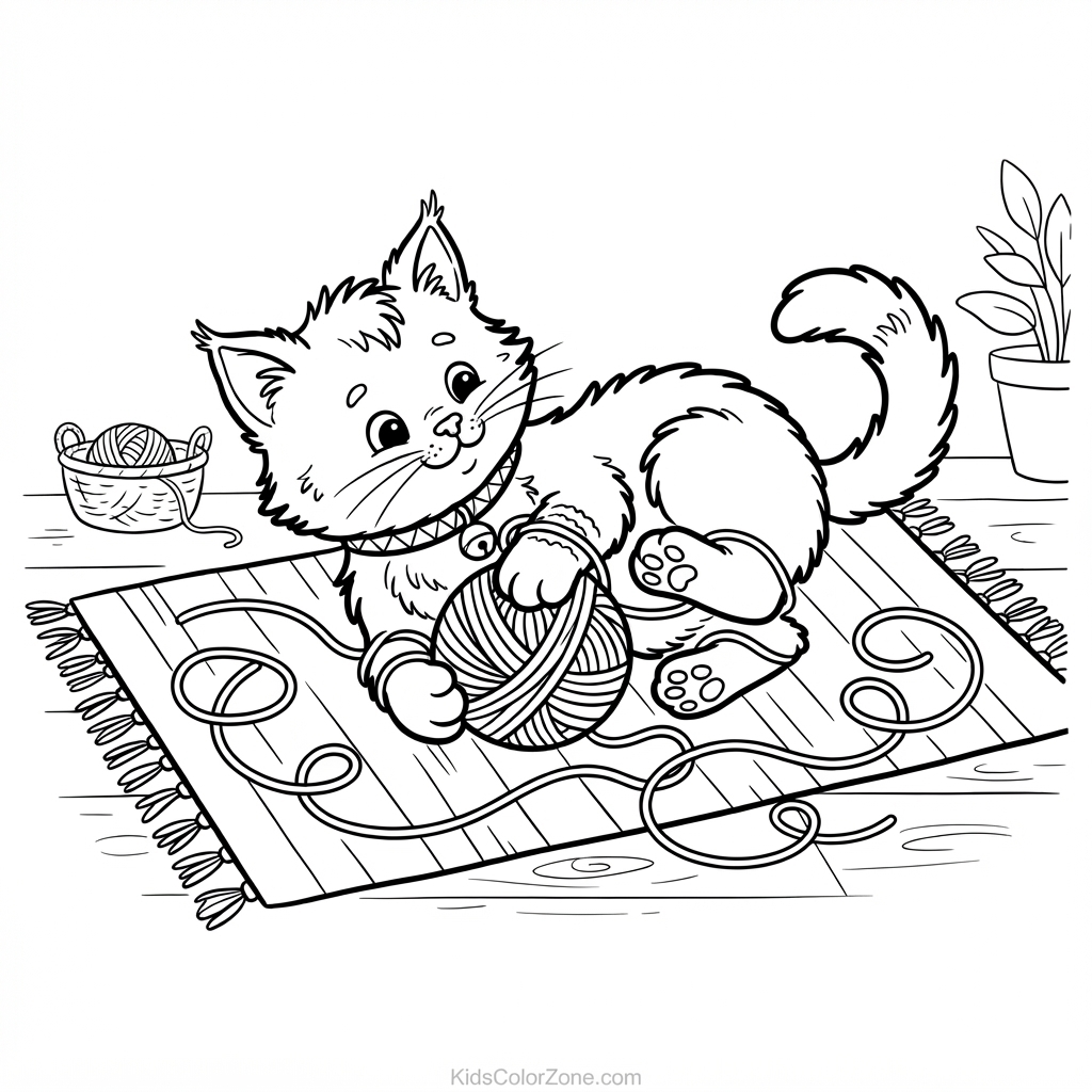 Cozy Kitten Playtime