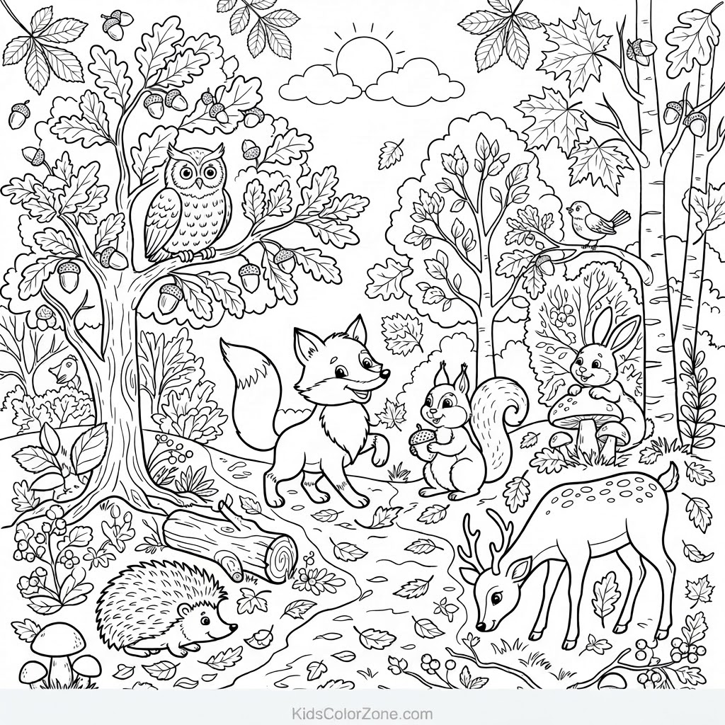 Autumn Forest Friends