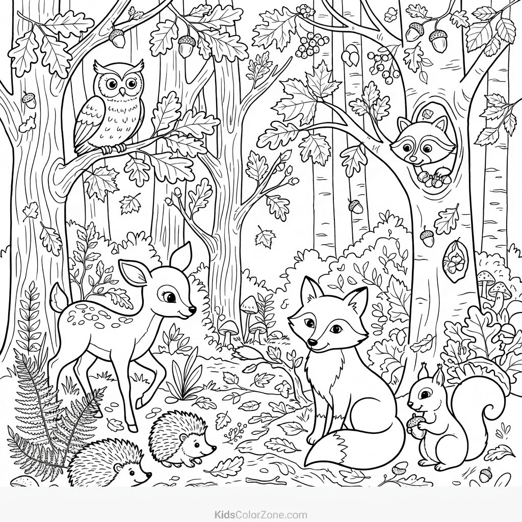 Autumn Forest Friends