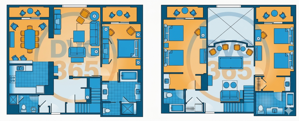 Grand Californian Three Bedroom Grand Villa floor plan